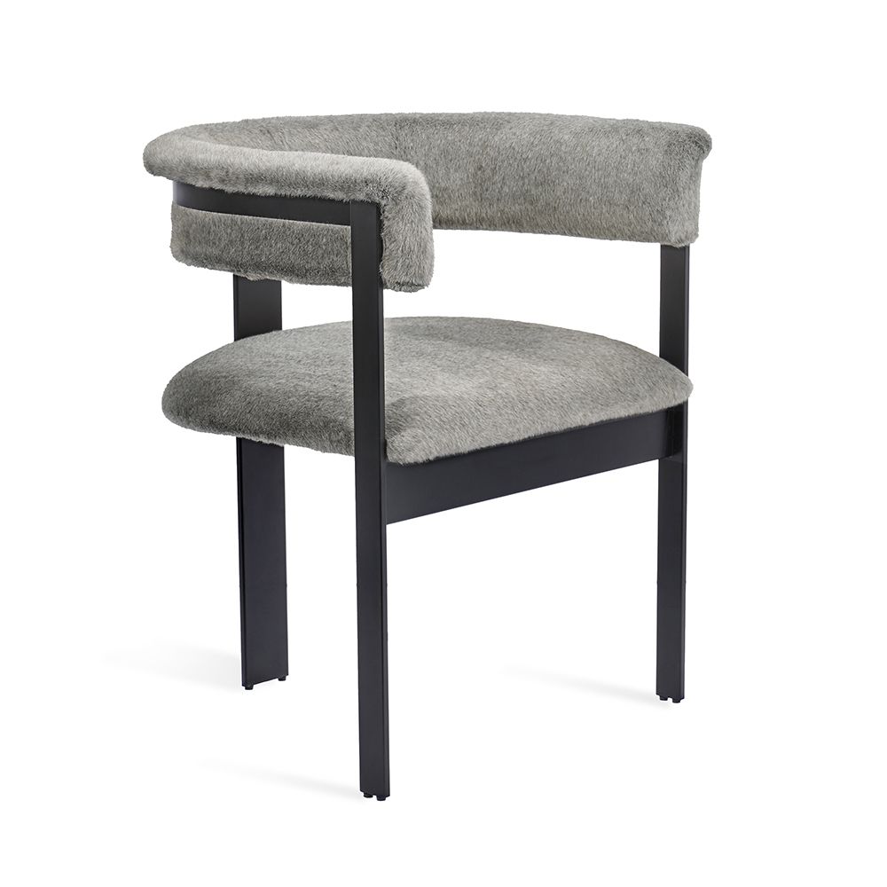 Darcy Dining Chair Black/ Pewter