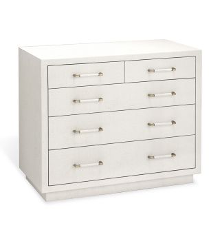 taylor 5 drawer chest white