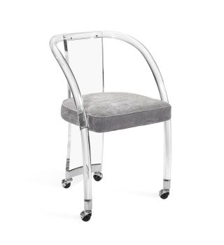 Willa Desk Chair - Silver