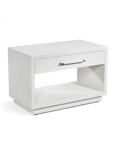 Taylor Low Bedside Chest - White